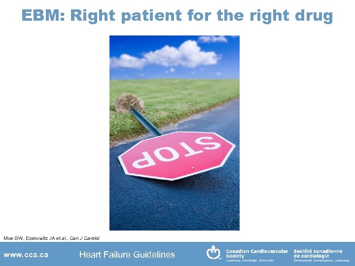 EBM: Right patient for the right drug Moe GW, Ezekowitz JA et al. ,