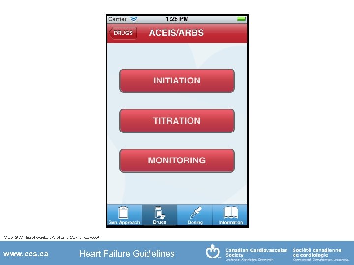 Moe GW, Ezekowitz JA et al. , Can J Cardiol www. ccs. ca Heart