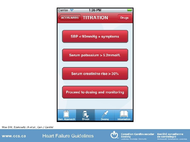 Moe GW, Ezekowitz JA et al. , Can J Cardiol www. ccs. ca Heart