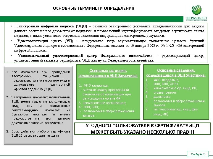 ОСНОВНЫЕ ТЕРМИНЫ И ОПРЕДЕЛЕНИЯ • Электронная цифровая подпись (ЭЦП) – реквизит электронного документа, предназначенный