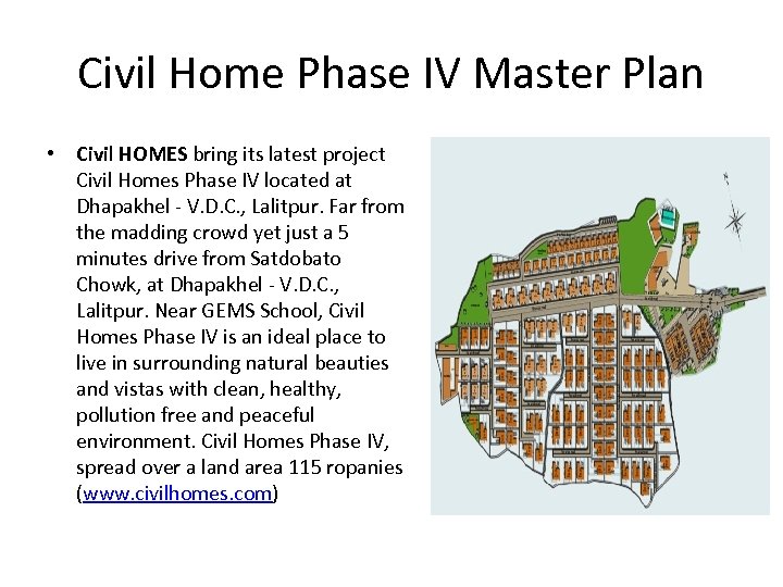 Civil Home Phase IV Master Plan • Civil HOMES bring its latest project Civil