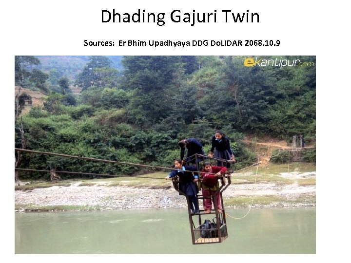 Dhading Gajuri Twin Sources: Er Bhim Upadhyaya DDG Do. LIDAR 2068. 10. 9 