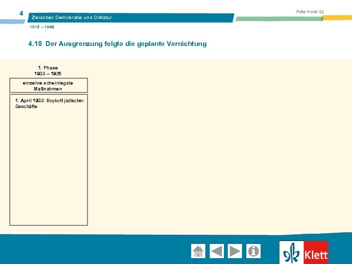 4 Folie 4 von 32 Zwischen Demokratie und Diktatur 1918 – 1945 4. 10