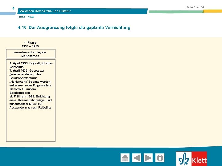 4 Folie 6 von 32 Zwischen Demokratie und Diktatur 1918 – 1945 4. 10