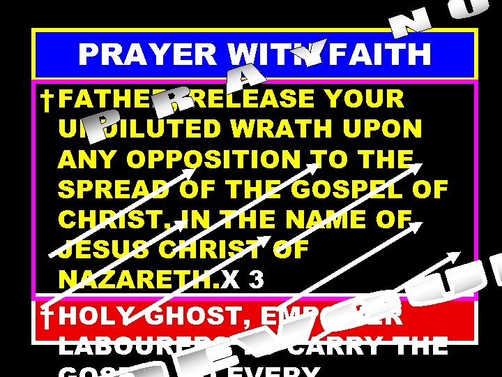 PRAYER WITH FAITH † FATHER, RELEASE YOUR UNDILUTED WRATH UPON ANY OPPOSITION TO THE