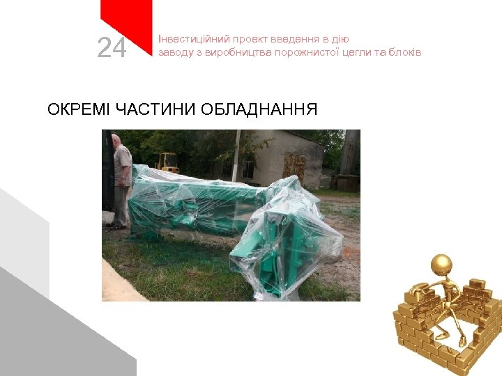 24 Інвестиційний проект введення в дію заводу з виробництва порожнистої цегли та блоків ОКРЕМІ