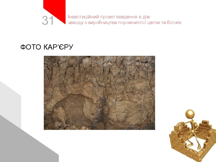 31 Інвестиційний проект введення в дію заводу з виробництва порожнистої цегли та блоків ФОТО