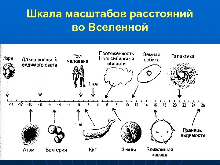 Космическая шкала. Шкала масштабов Вселенной. Шкала размеров Вселенной. Шкала расстояний во Вселенной. Шкала от микромира до космических масштабов.