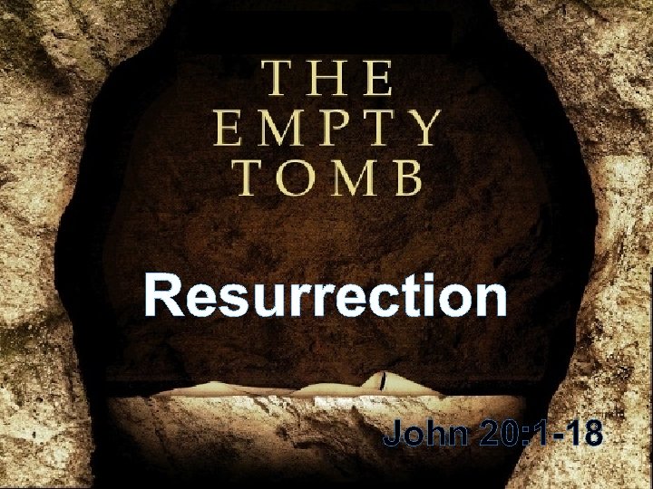 Resurrection John 20: 1 -18 