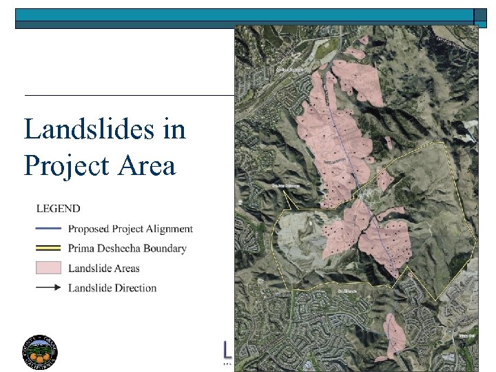 Landslides in Project Area 17 