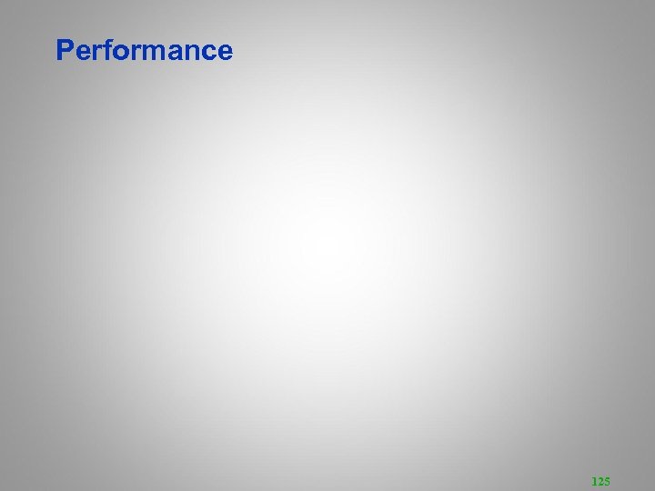 Performance 125 