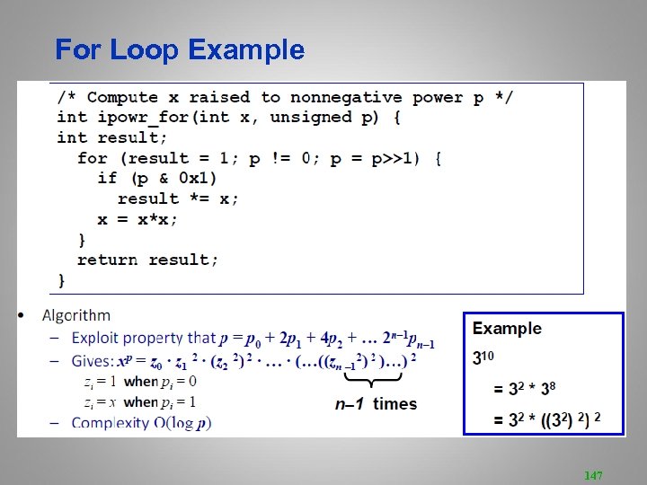 For Loop Example 147 
