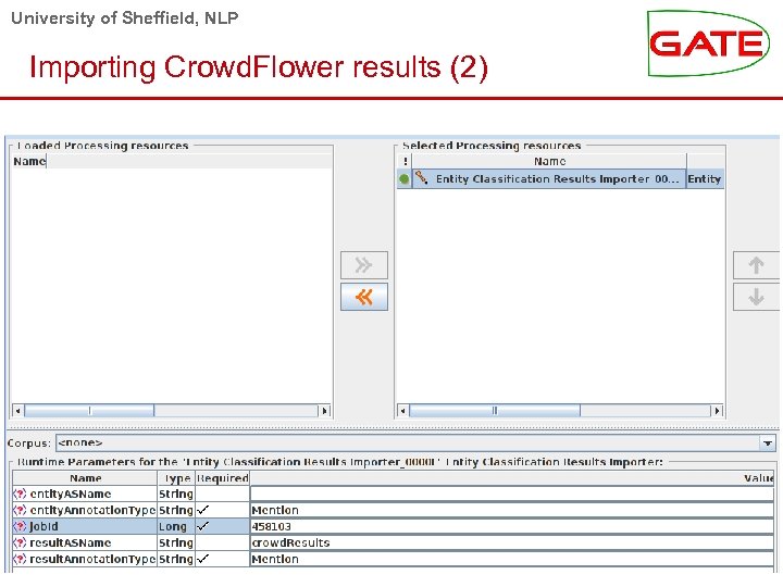University of Sheffield, NLP Importing Crowd. Flower results (2) 