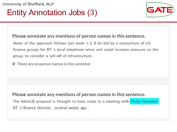University of Sheffield, NLP Entity Annotation Jobs (3) 