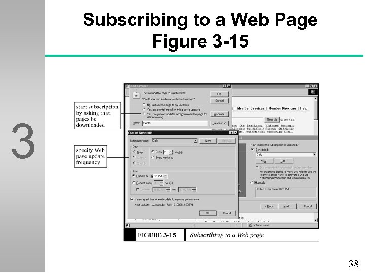Subscribing to a Web Page Figure 3 -15 3 38 