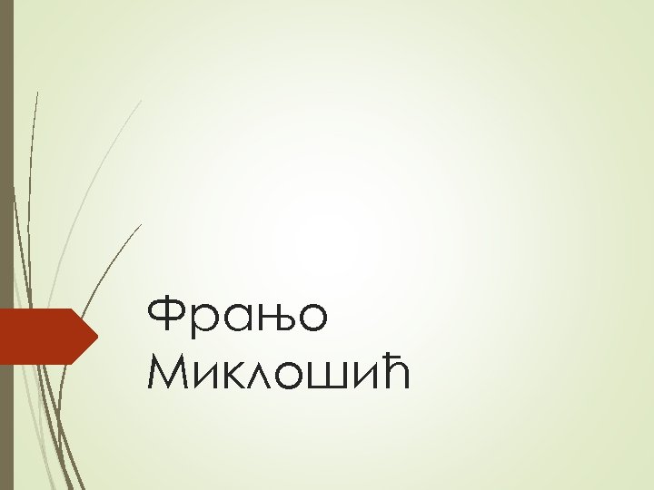 Фрањо Миклошић 