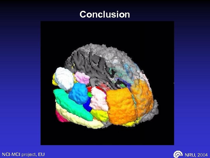 Conclusion NCI-MCI project, EU NRU, 2004 
