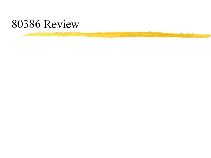 80386 Review 