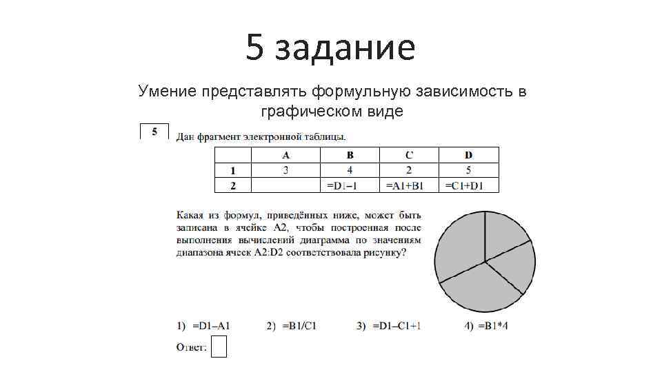 Диаграмма огэ информатика