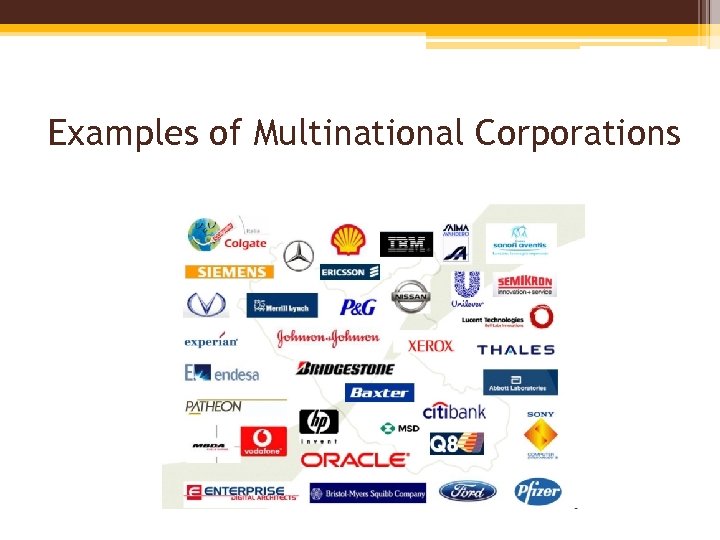 Examples of Multinational Corporations 