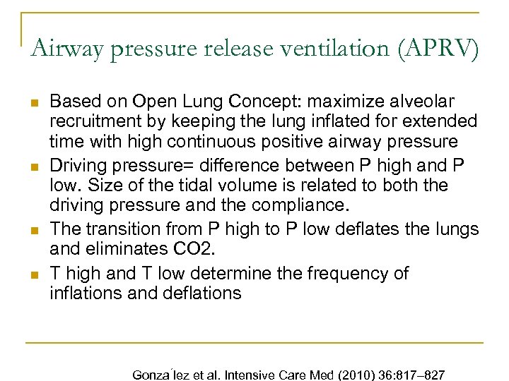 Modes of Mechanical Ventilation Fellow s conference December 7