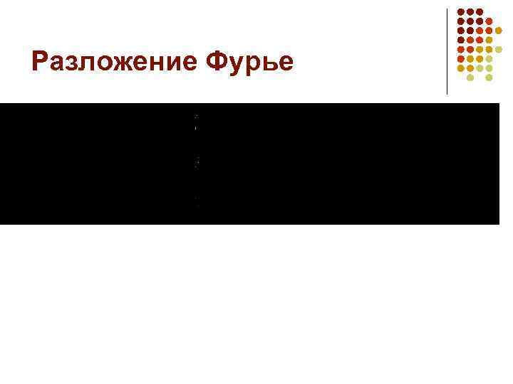 Разложение Фурье 