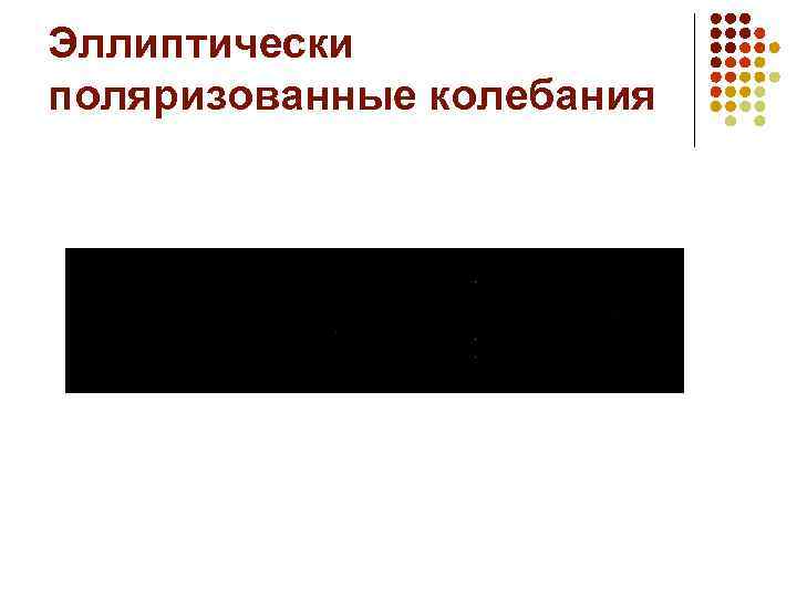 Эллиптически поляризованные колебания 