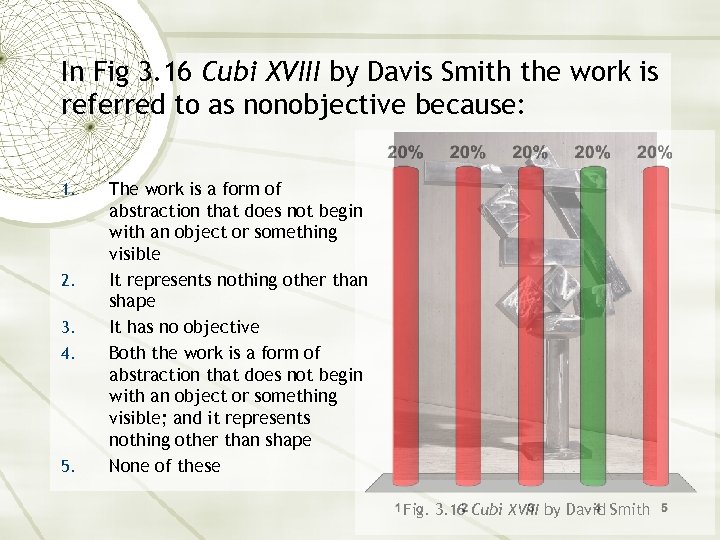 In Fig 3. 16 Cubi XVIII by Davis Smith the work is referred to