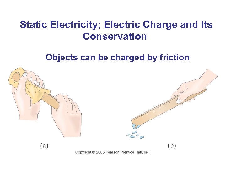  Static Electricity; Electric Charge and Its Conservation Objects can be charged by friction