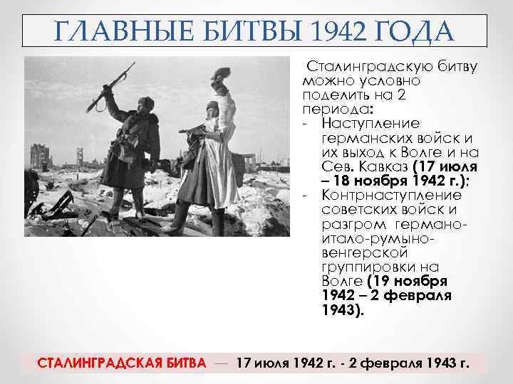 Битвы 1942