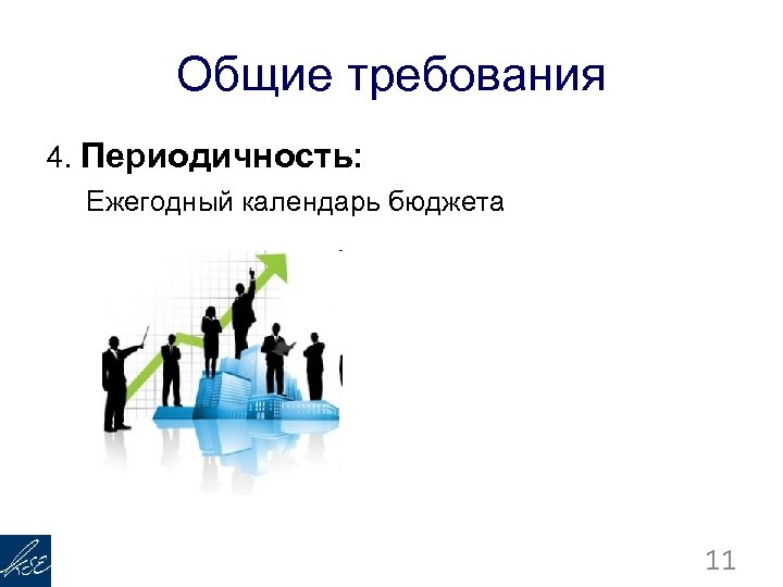 Общие требования 4. Периодичность: Ежегодный календарь бюджета 11 