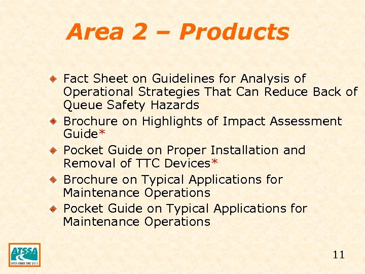 Area 2 – Products Fact Sheet on Guidelines for Analysis of Operational Strategies That