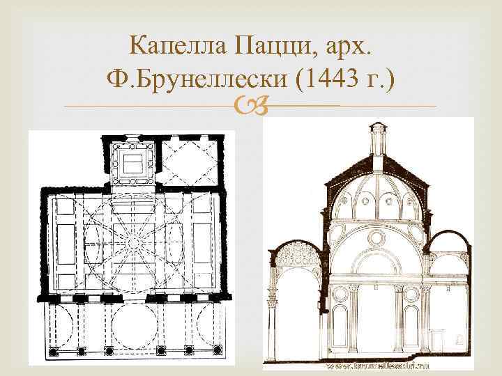 Капелла пацци во флоренции план