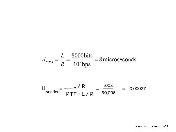 Transport Layer 3 -41 