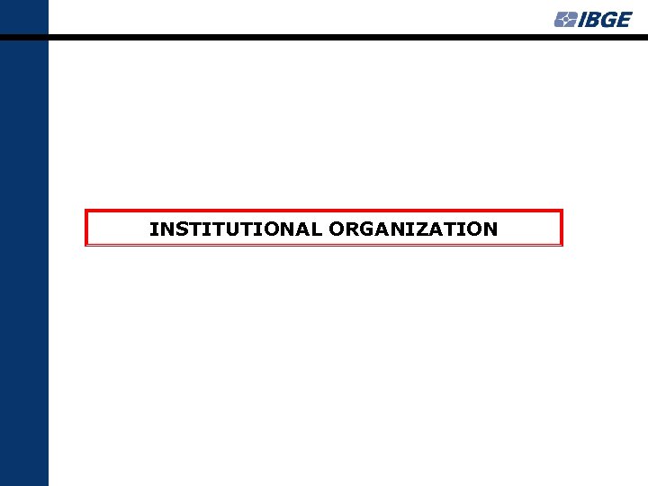 INSTITUTIONAL ORGANIZATION 