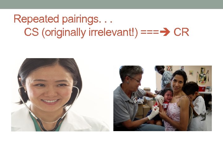 Repeated pairings. . . CS (originally irrelevant!) === CR 