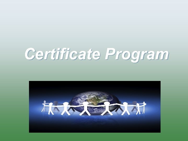 Certificate Program 