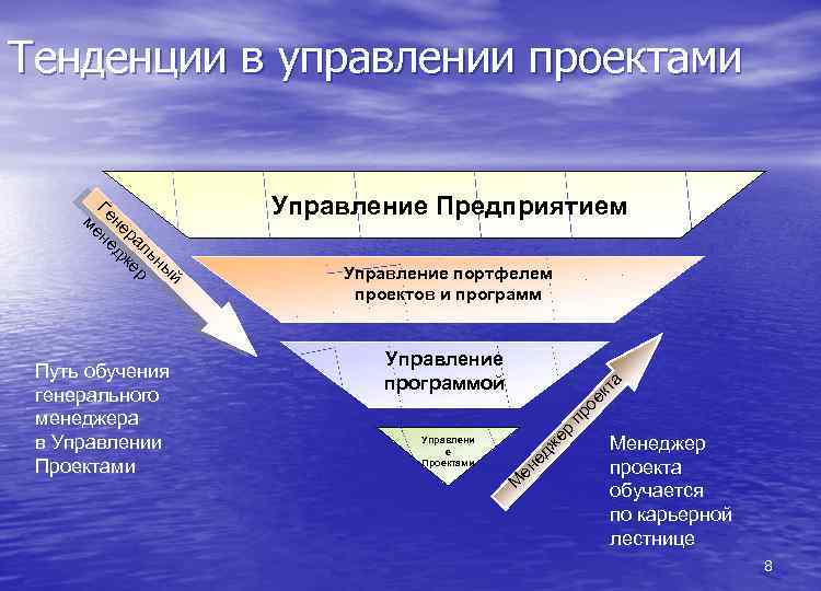 Тенденции в управлении проектами Управление портфелем проектов и программ Управлени е Проектами ед же