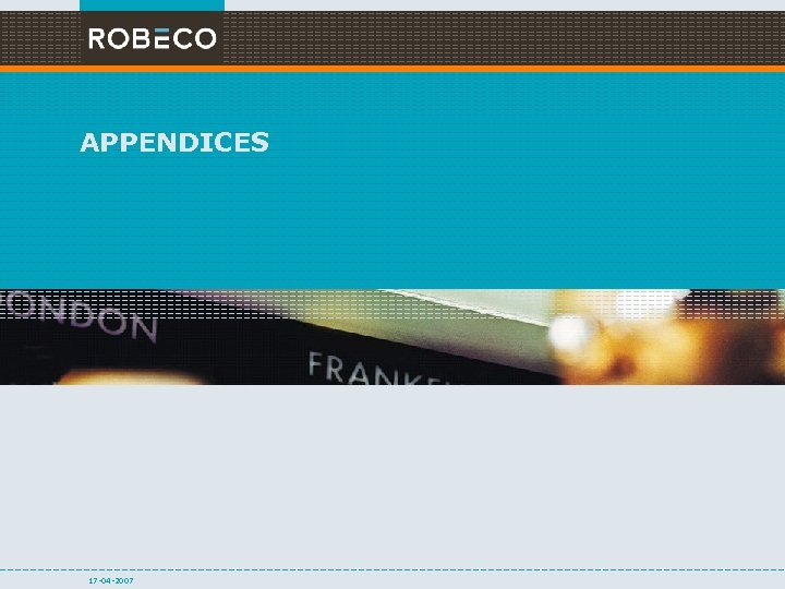 APPENDICES 17 -04 -2007 