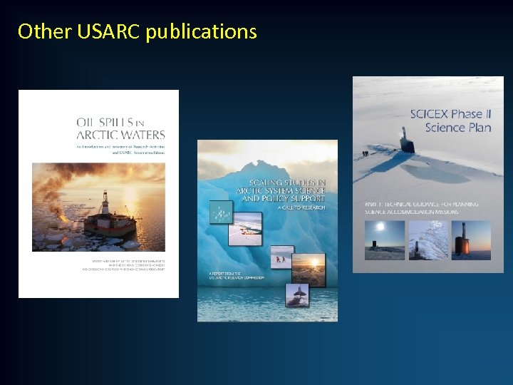 Other USARC publications 