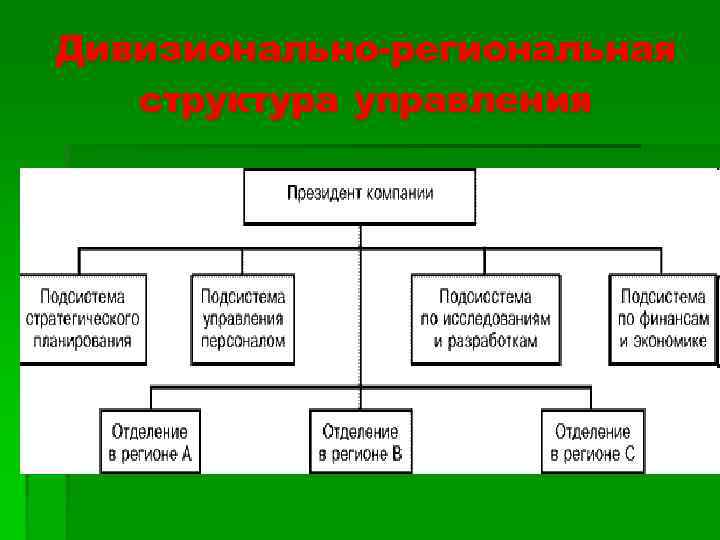 Дивизионально-региональная структура управления 