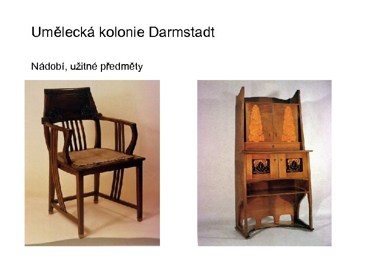 Umělecká kolonie Darmstadt Nádobí, užitné předměty 