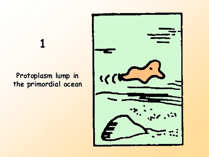 1 Protoplasm lump in the primordial ocean 