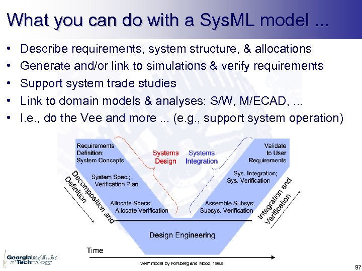 What you can do with a Sys. ML model. . . • • •