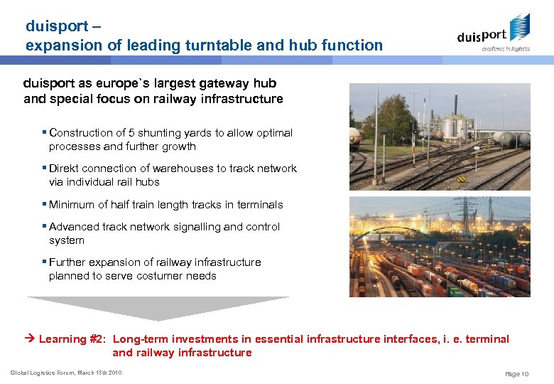 duisport – expansion of leading turntable and hub function duisport as europe`s largest gateway