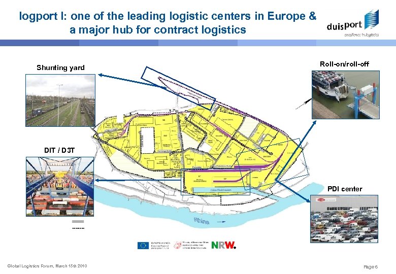 logport I: one of the leading logistic centers in Europe & a major hub