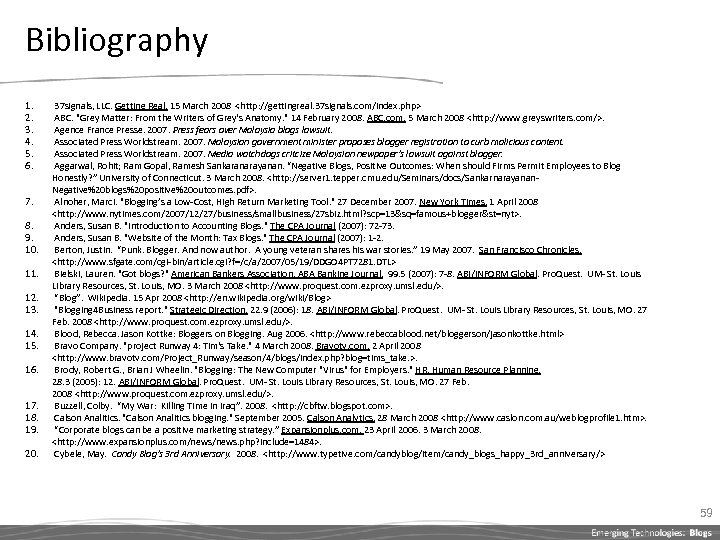 Bibliography 1. 2. 3. 4. 5. 6. 7. 8. 9. 10. 11. 12. 13.