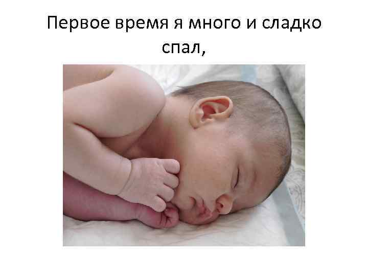Первое время я много и сладко спал, 