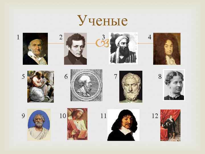 Ученые 1 2 3 4 5 6 7 8 9 10 11 12 