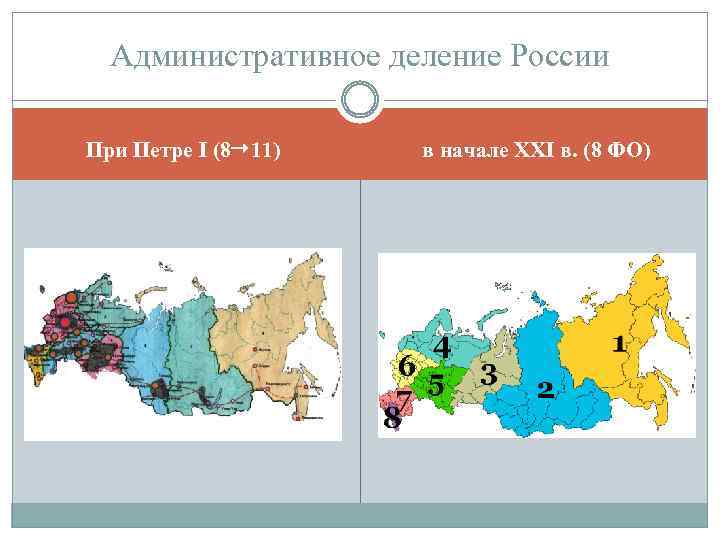 Губернии петра 1 карта